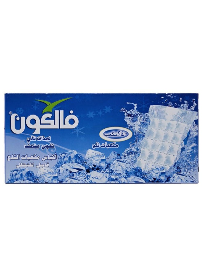 فالكون طقم حقائب لمكعبات الثلج مكون من 240 قطعة شفاف - Image 2