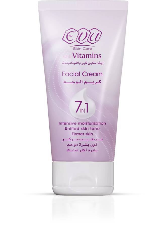 Eva Care Care Facial Cream With Vitamins 7 In 1 For All Skin Types 45grams Eva Care Care Facial Cream With Vitamins 7 In 1 For All Skin Types 45grams
