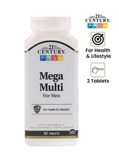 21st CENTURY Mega Multi Multivitamin Supplement - 90 Tablets  - Image 1
