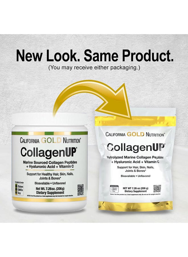 California Gold Nutrition - Collagenup Marine Sourced Collagen Peptides 206G - Image 1