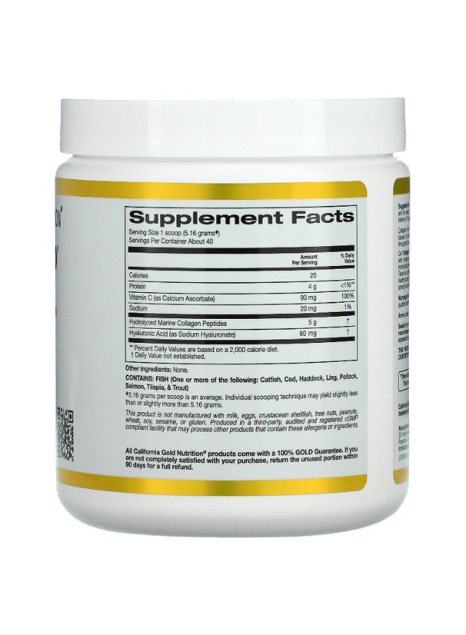 California Gold Nutrition - Collagenup Marine Sourced Collagen Peptides 206G - Image 1
