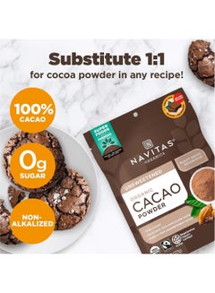 Navitas Organics Cacao Powder 8 Oz  - Image 3