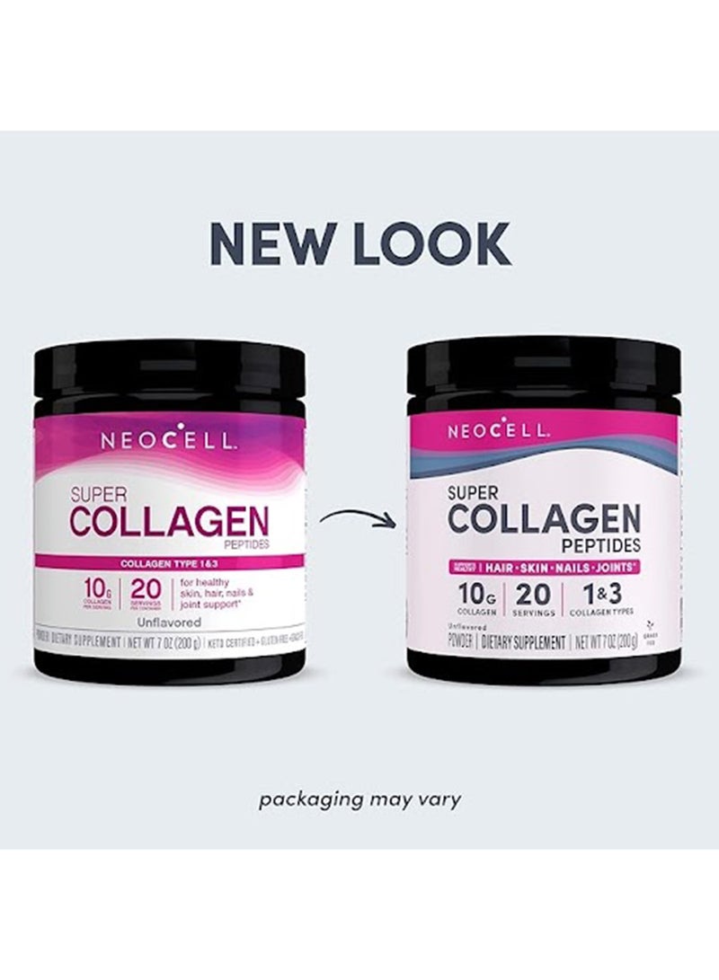 NEOCELL - Super Collagen Peptides, Unflavored 7 oz Packaging may vary - Image 1