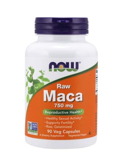Now Foods Raw Maca 750Mg Dietary Supplement 90 Veg Capsules  - Image 1