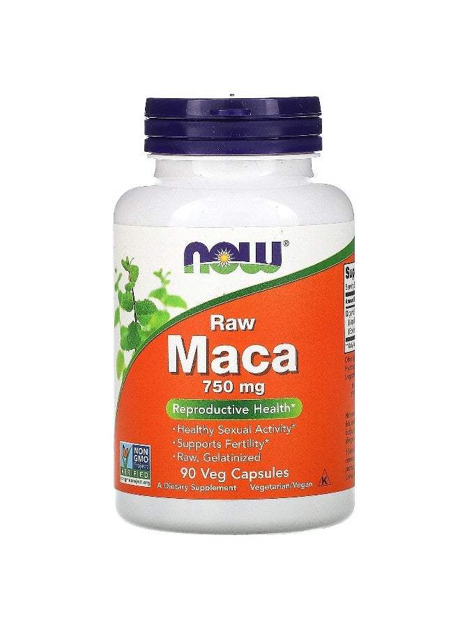 Now Foods Maca Raw 750Mg 90 Veg Capsules Packaging May Vary  - Image 5