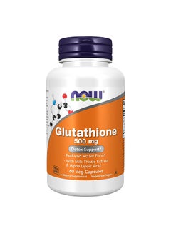 Now Foods Glutathione 500mg 60 Veg Capsules  - Image 1