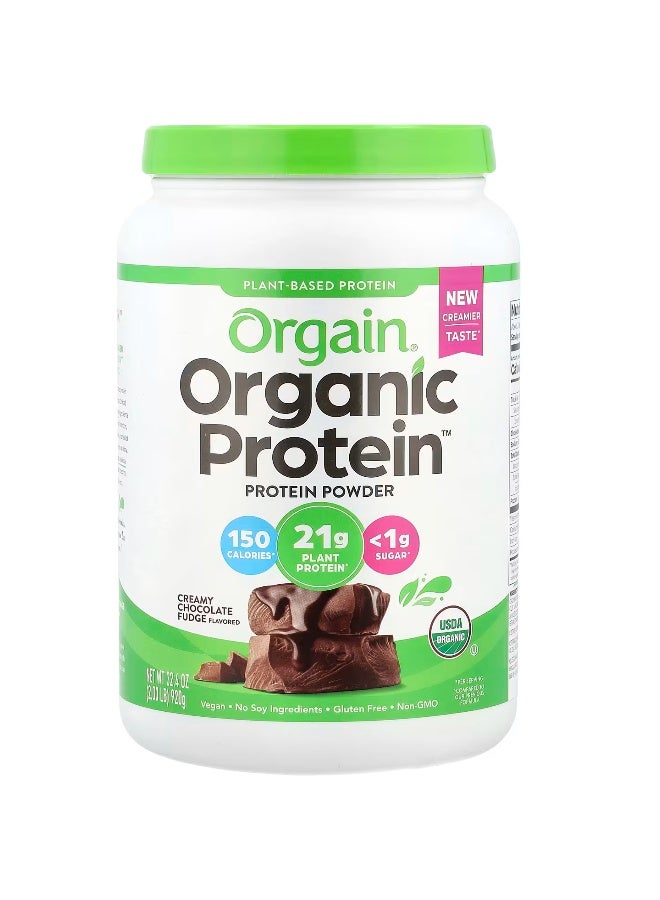 Orgain Orgain, Organic Protein Powder, Creamy Chocolate Fudge, 2.03 Lb - Image 1