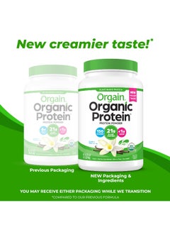 Orgain Organic Protein Powder, Vanilla Bean (2.03 Lb) Packaging May Vary  - Image 1