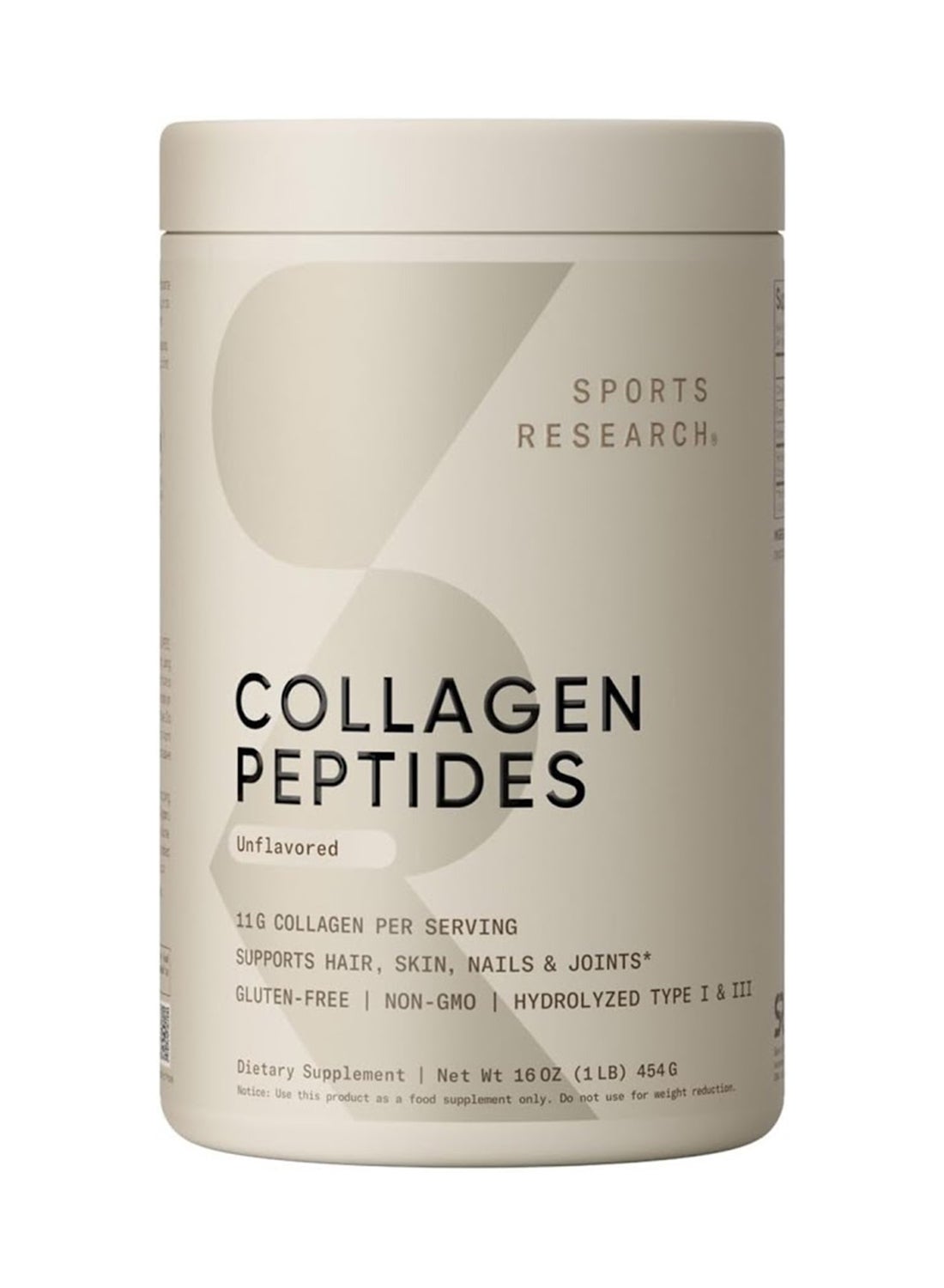 SPORTS RESEARCH Sports Research Collagen Peptides Powder Unflavored ...