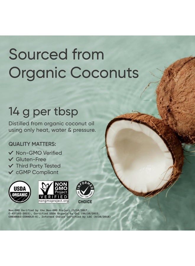 SPORTS RESEARCH Organic MCT Oil, (C8+C10+C12) 32 fl oz 946ml - Image 2