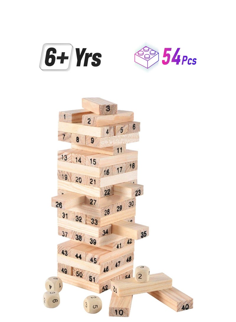 مجموعة مكعبات بناء برج مكونة من 54 قطعة 24.13463325.18 54 أكبر من 6 سنوات
