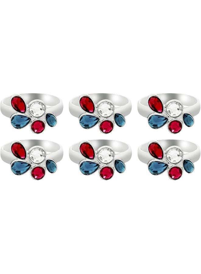 LINKAGE Linkage Napkin Ring Set Multicolour Standard Standard  - Image 3