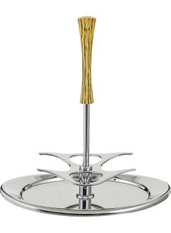 REGENT 4-Piece Lux Oil And Vinegar Bottle With Stand Clear/Gold/Silver 15.8 x 25 x 22.8cm  - Image 5