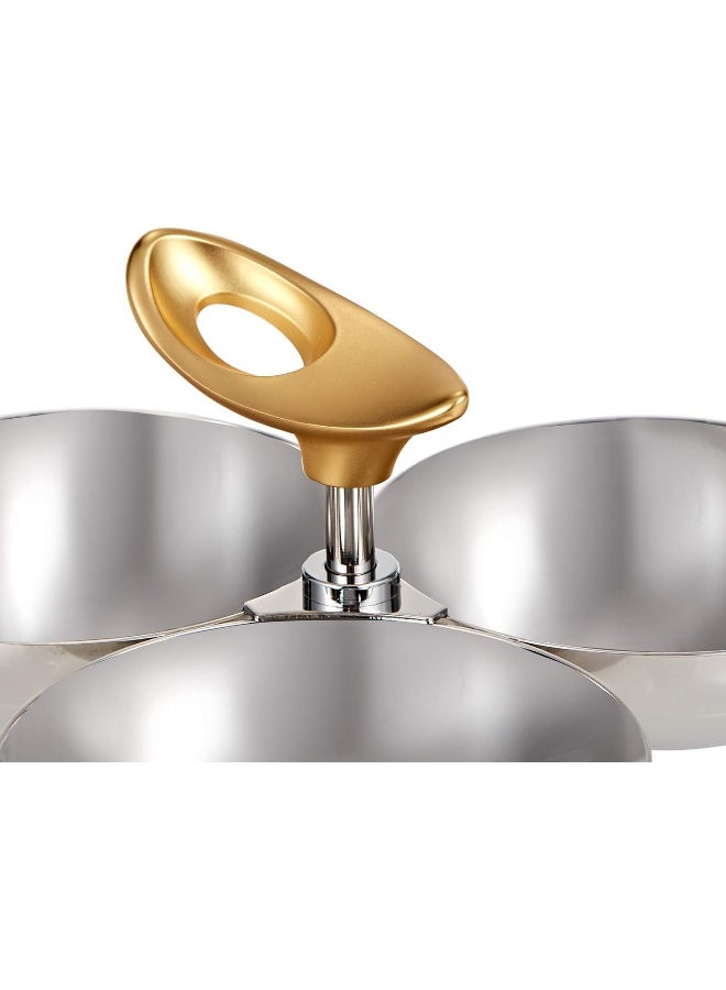 ريجنت وعاء وجبات خفيفة ب3 فتحات O2 ذهبي بحجم قياسي - Image 5