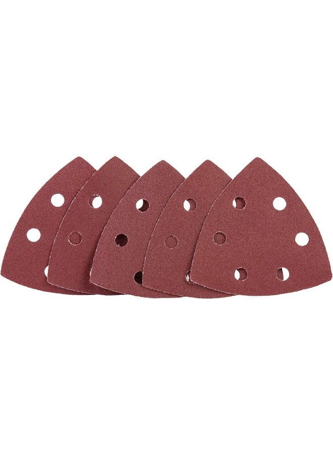 Ford - 5-Piece G60 Triangular Sandpaper Red 90mm - Image 1