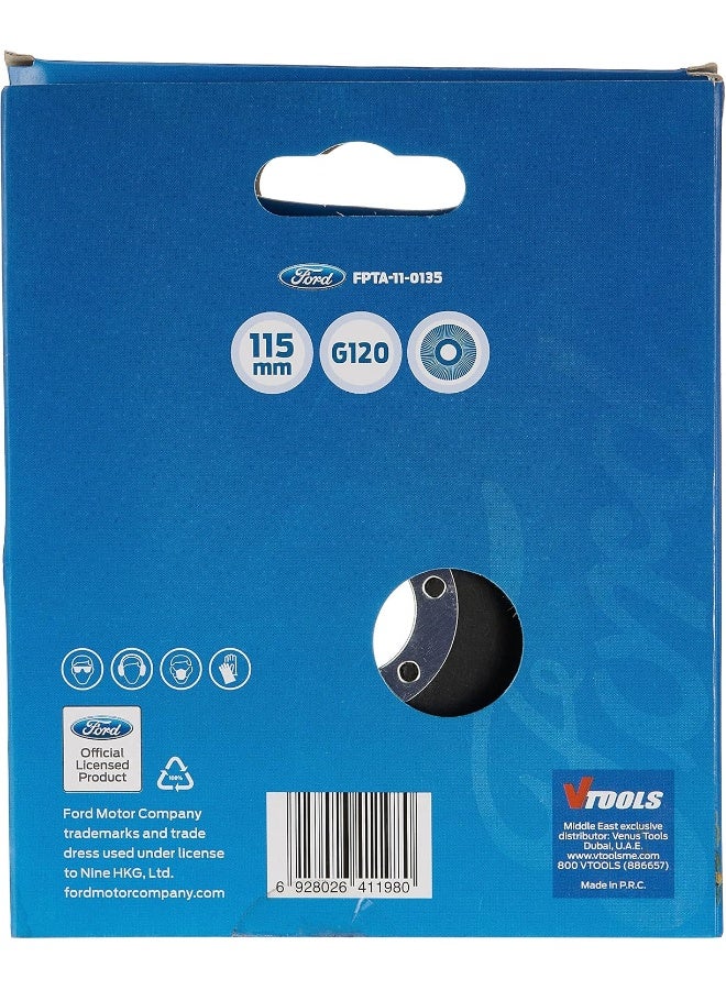 Ford Abrassive Flap Disc 115Mm G120 Red/Grey  - Image 3