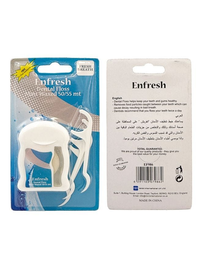 Enfresh Mint Waxed Dental Floss  50/55m White  - Image 2