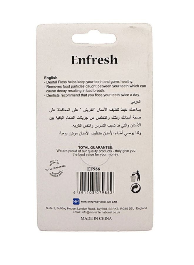 Enfresh Mint Waxed Dental Floss  50/55m White  - Image 3