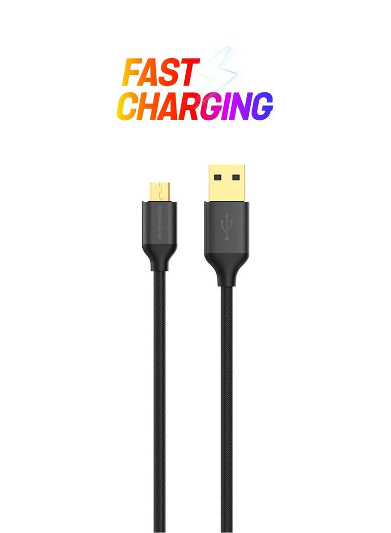 RIVERSONG - Hercules Ultra Strong Kevlar Cable - Micro 1 metre Black - Image 1