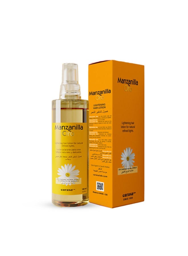 Manzanilla - Oro Lightening Hair Lotion With Chamomile Extract 180ml - Image 1