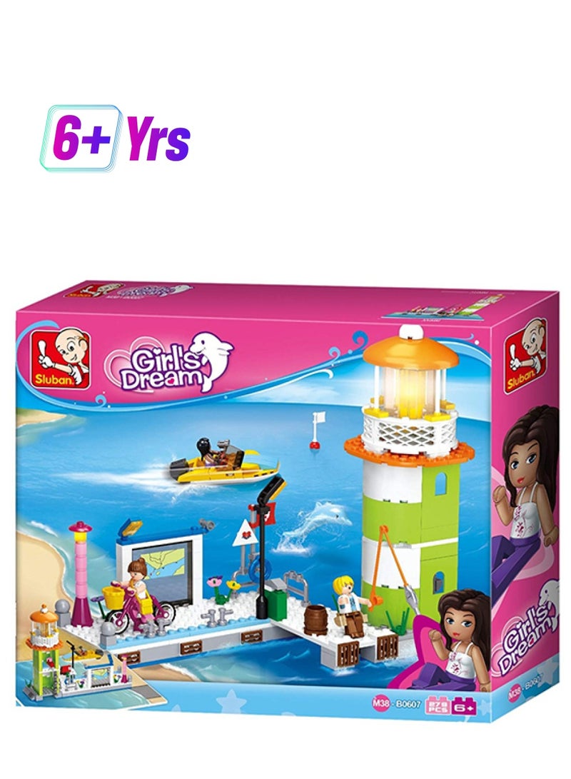 Sluban M38-B0607 277-Piece Lighthouse And Pier Building Set 277 6+ Years - Image 1