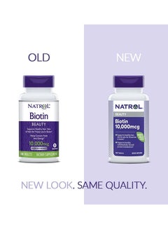NATROL Biotin 10000 Mcg Maximum Strength 100 Tablets  - Image 5