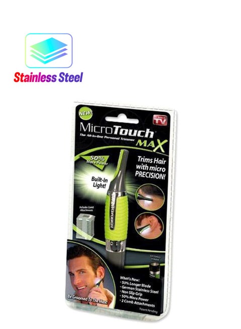Built-In Light Hair Trimmer Green/Grey