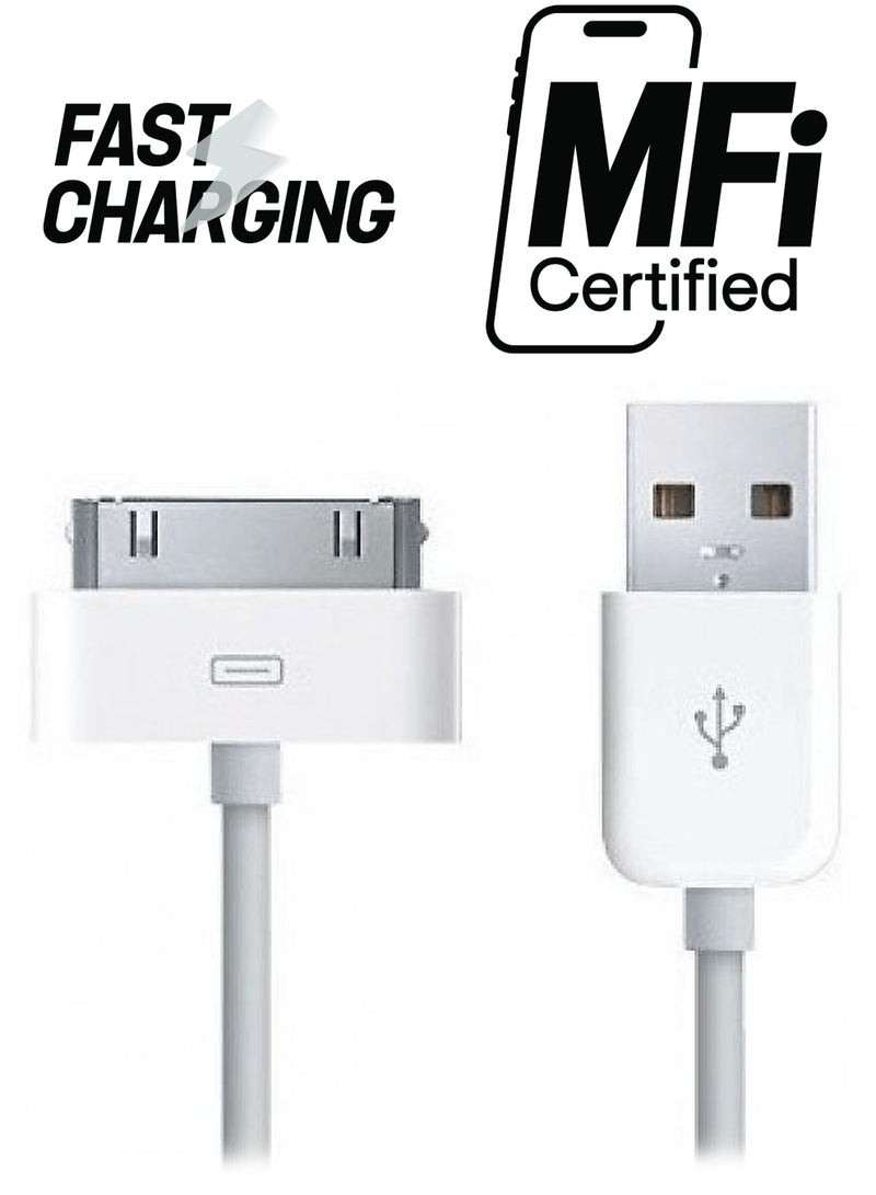 USB Data Sync Charging Cable Black