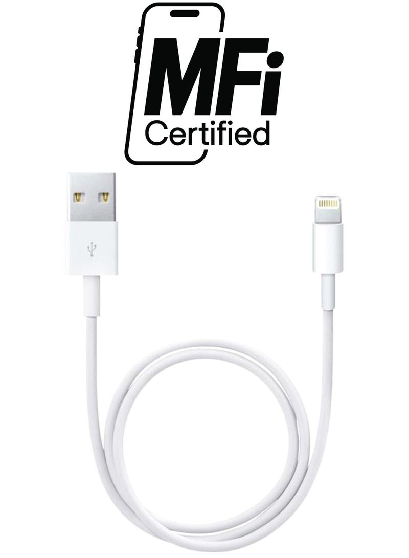 Generic - 8-Pin USB Lightning Cable For Apple Devices White - Image 1