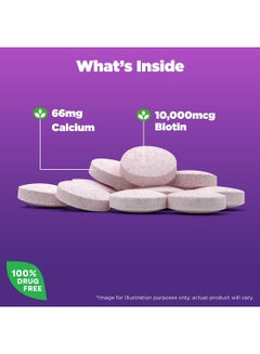 NATROL Biotin Beauty 10000 mcg - 100 Tablets Packaging May Vary  - Image 5