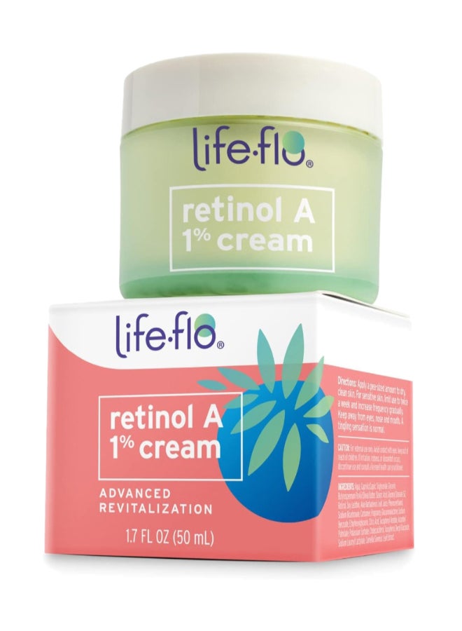 Life Flo Health Retinol A 1%, Advanced Revitalization Cream Clear 48grams - Image 1