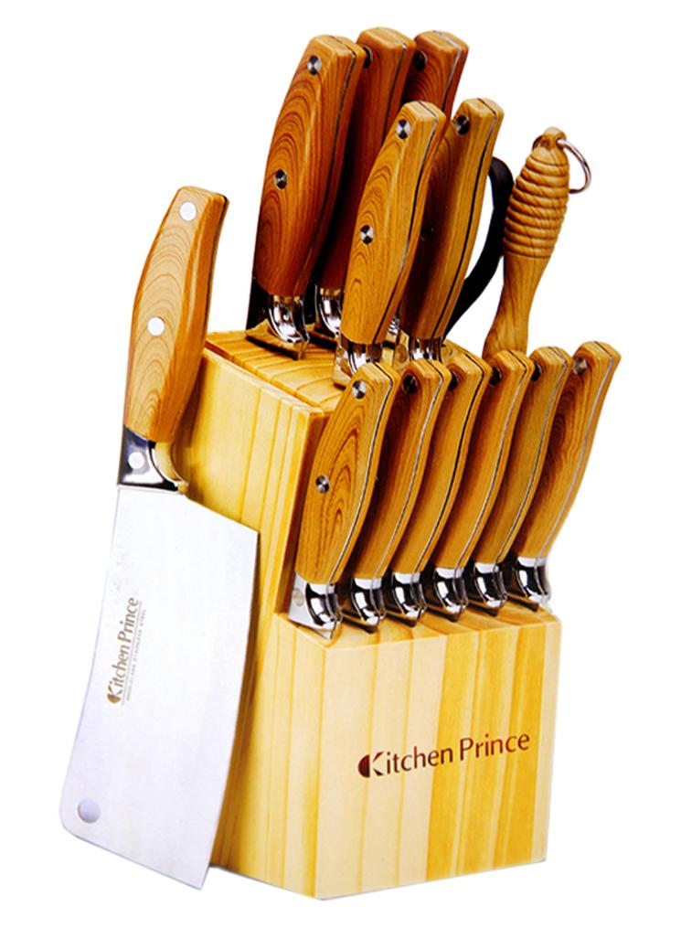 Kitchen Prince 15-Piece Kitchen Knife Set 7kg | Best Price KSA