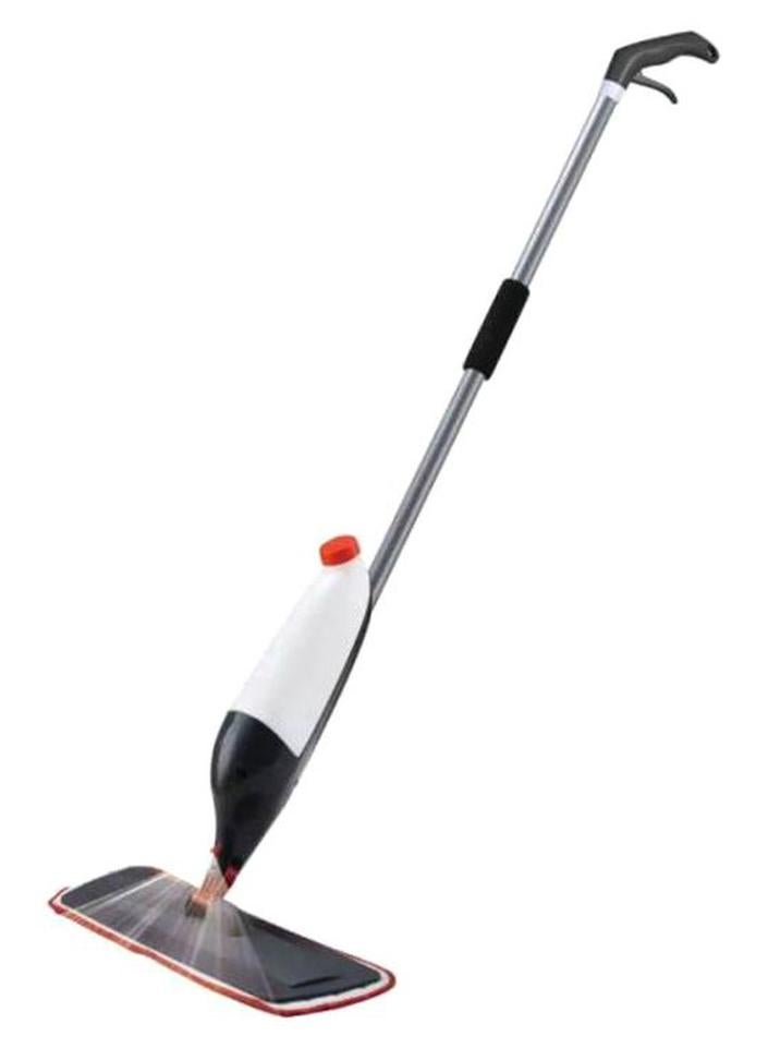 Spray Mop With Microfiber Cleaning Cloth White/Black/Silver - Image 1