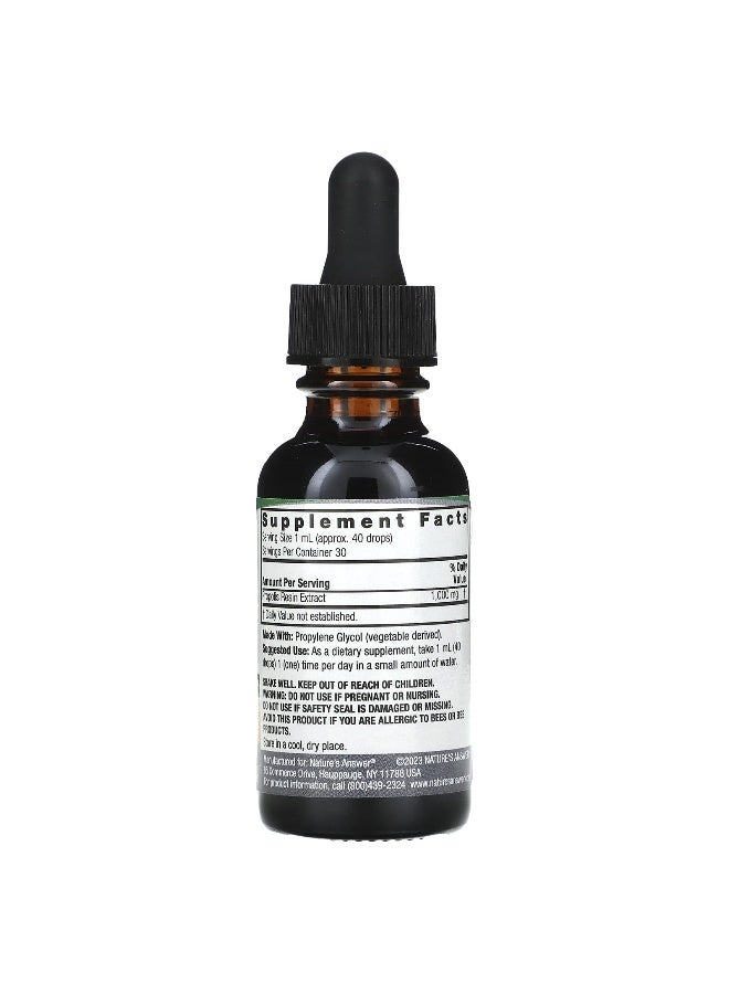 NATURE'S ANSWER Propolis Extract Alcohol-Free 1000 Mg 1 Fl Oz  - Image 2
