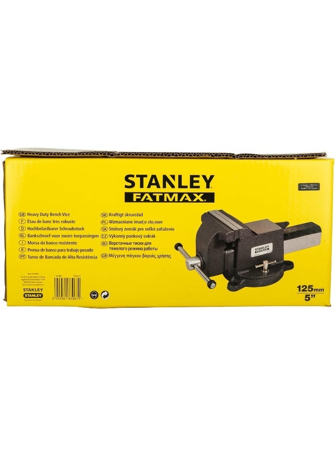 Stanley - Heavy Duty Bench Vice Silver/Black - Image 1