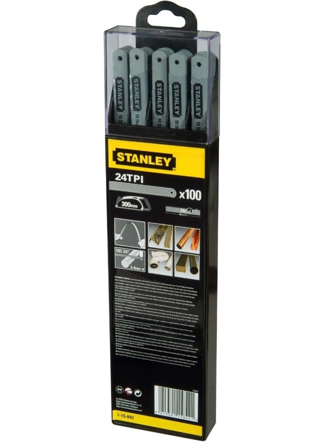 Stanley - 100-Piece Lion Hacksaw Blades Grey - Image 1
