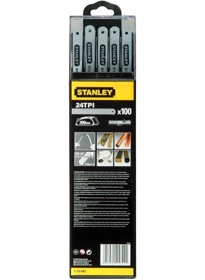 Stanley - 100-Piece Lion Hacksaw Blades Grey - Image 1