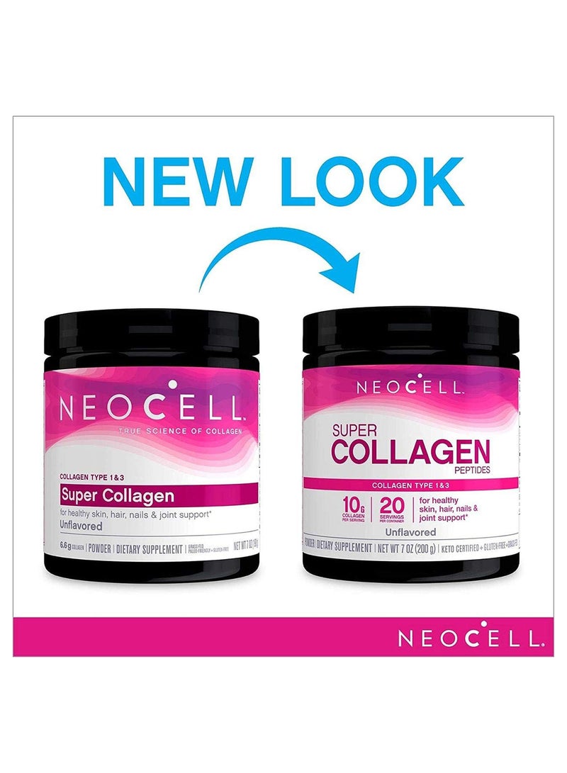 NEOCELL - Super Collagen Peptides, Unflavored 7 oz Packaging may vary - Image 1