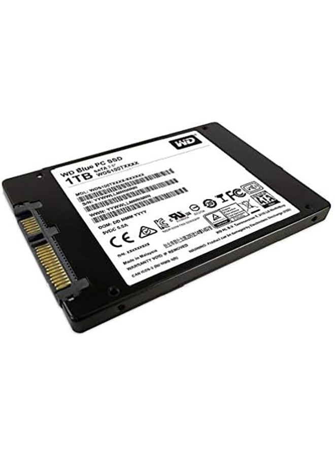 دبليو دي - محرك أقراص صلبة أزرق سعة 1 تيرابايت ثلاثي الأبعاد ناند ساتا SSD - طراز Wds100T2B0A 1 TB - Image 1