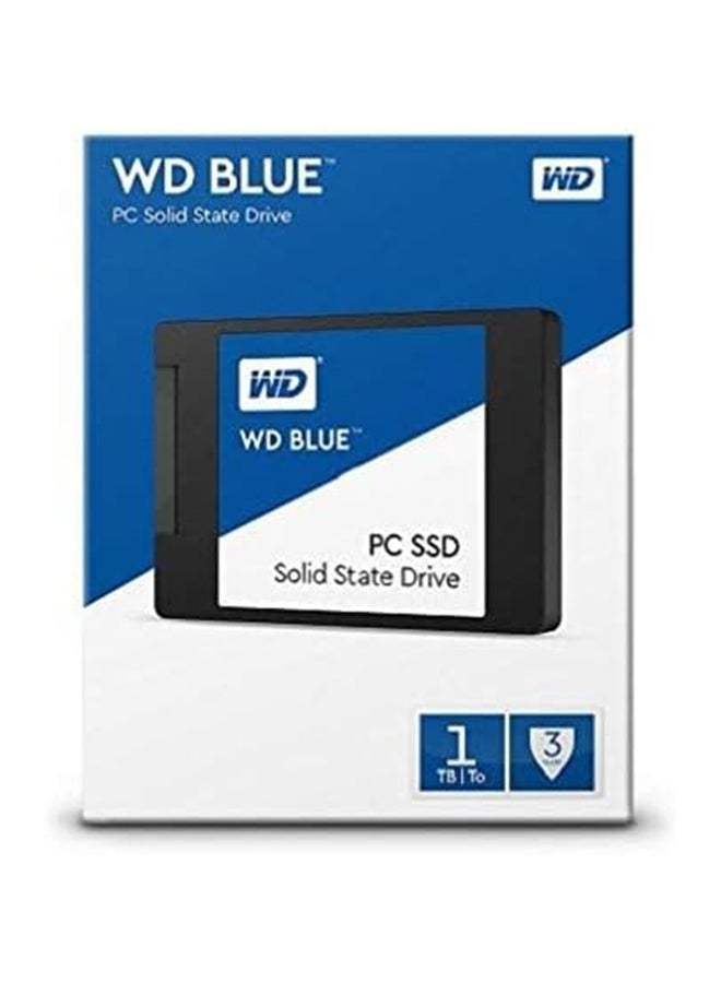 دبليو دي - محرك أقراص صلبة أزرق سعة 1 تيرابايت ثلاثي الأبعاد ناند ساتا SSD - طراز Wds100T2B0A 1 TB - Image 1
