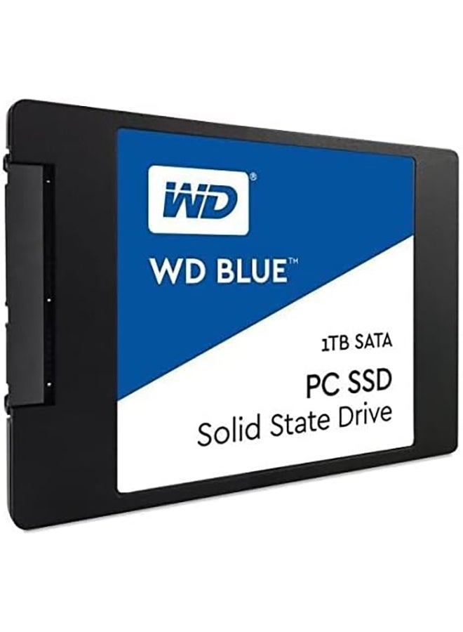 دبليو دي - محرك أقراص صلبة أزرق سعة 1 تيرابايت ثلاثي الأبعاد ناند ساتا SSD - طراز Wds100T2B0A 1 TB - Image 1