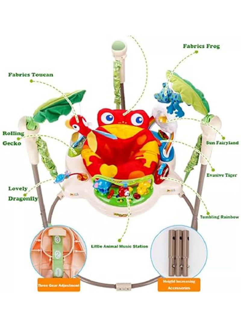 Generic - Jumparoo Rainforest Baby Bouncing Jumper Walker With Music And Lights, 9 - 12 Months - Image 1