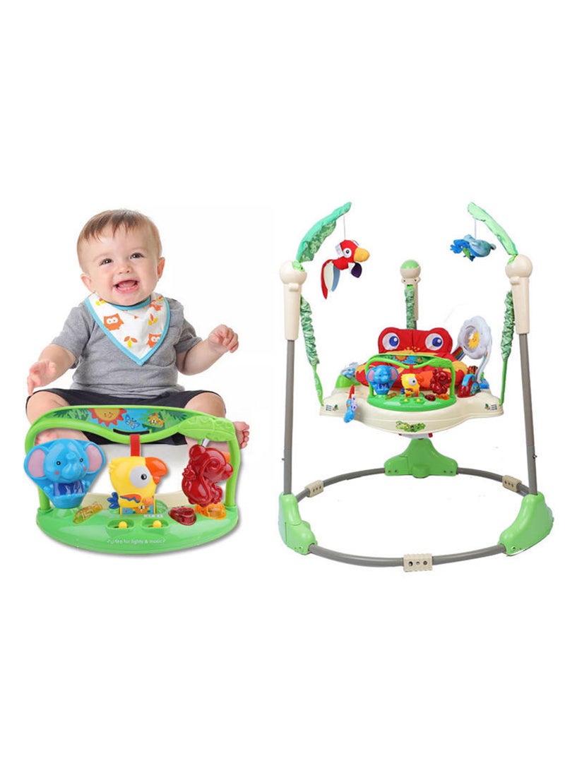 Generic - Jumparoo Rainforest Baby Bouncing Jumper Walker With Music And Lights, 9 - 12 Months - Image 1