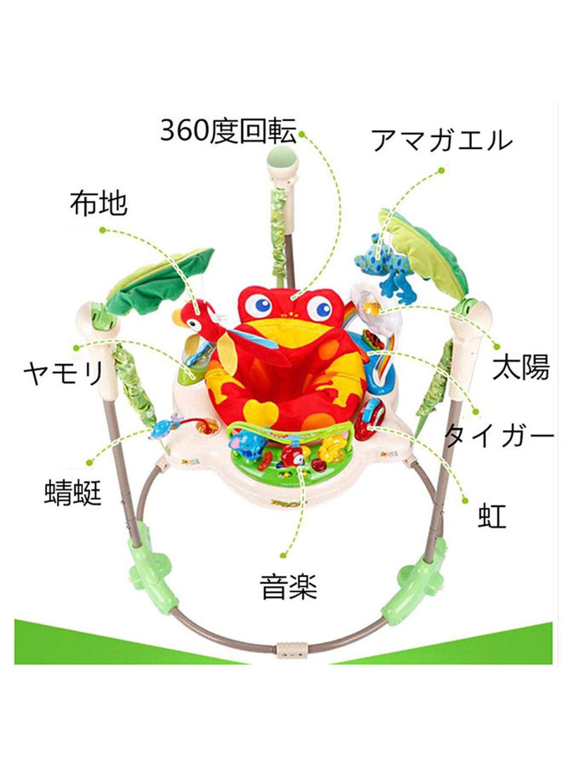 Generic - Jumparoo Rainforest Baby Bouncing Jumper Walker With Music And Lights, 9 - 12 Months - Image 1