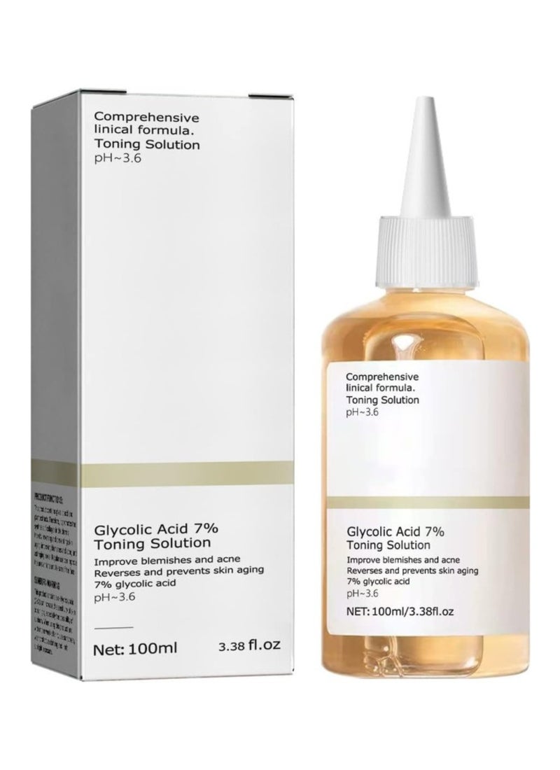 ذا اورديناري محلول تنظيف بحمض الجليكوليك بنسبة 7 بالمئة شفاف 100ملليلتر - Image 1