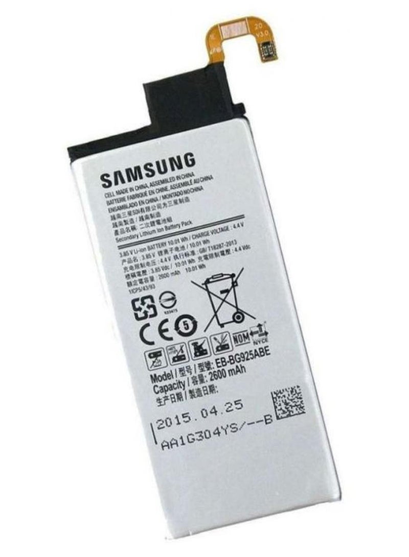 سامسونج بطارية بديلة لهاتف سامسونج جالاكسي S6 إيدج بلس 2600 mAh أبيض - Image 1