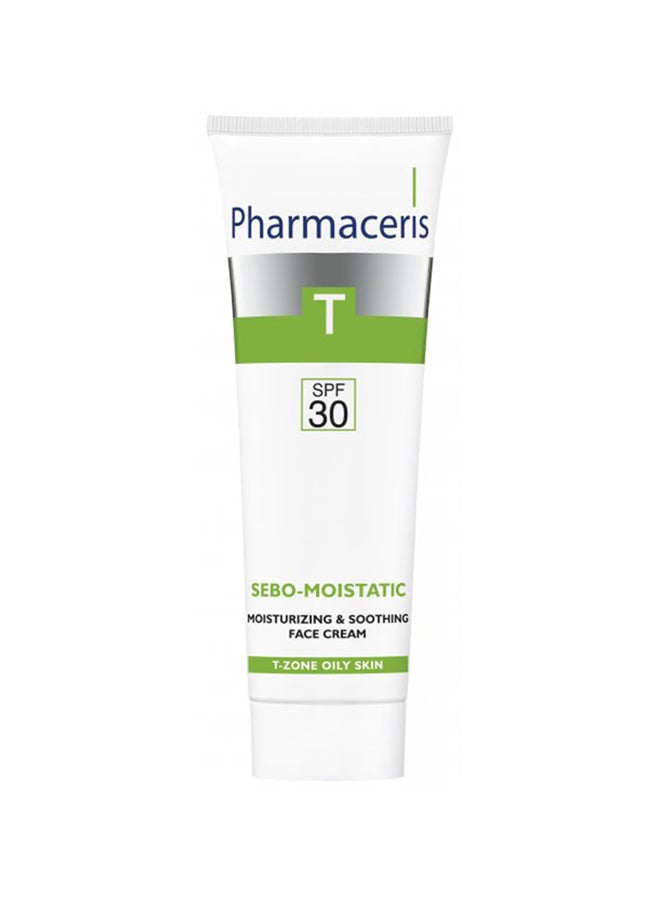 Pharmaceris T Sebo Matt‑Moistatic Cream SPF30 For Oily Combination And Acne‑Prone Irritated Skin 50ml - Image 1