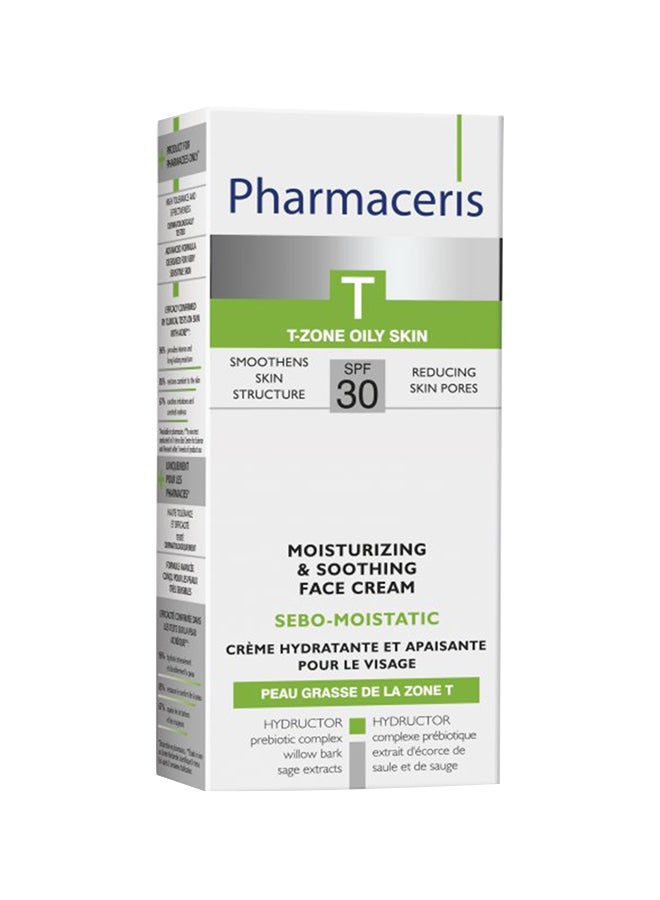 Pharmaceris T Sebo Matt‑Moistatic Cream SPF30 For Oily Combination And Acne‑Prone Irritated Skin 50ml - Image 2