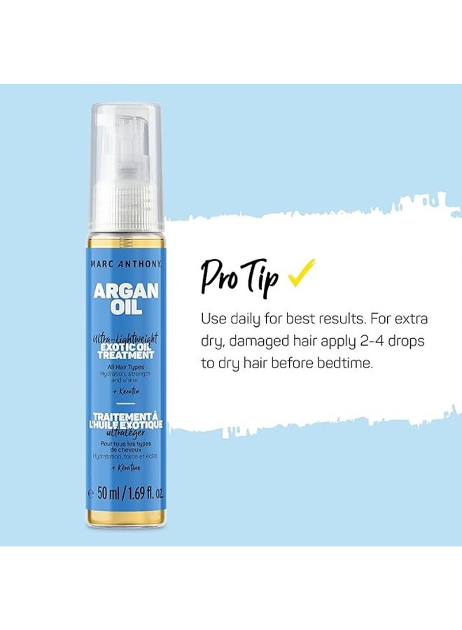 Marc Anthony Argan Oil Lightweight Exotic Oil Treatment, Infused With Argan Oil 50ml - Image 4