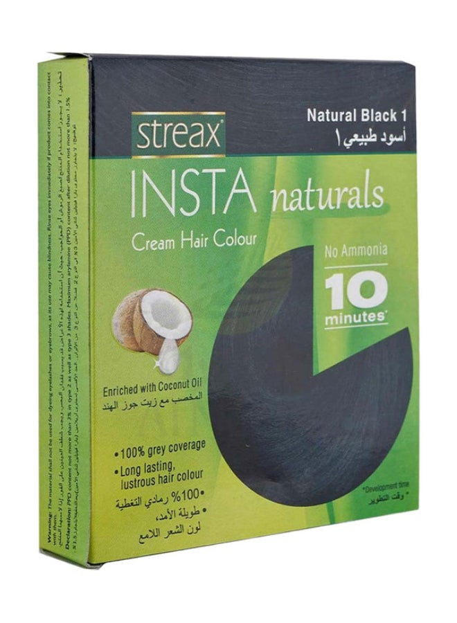 Streax Insta Natural Cream Hair Colour Natural Black 15ml - Image 3